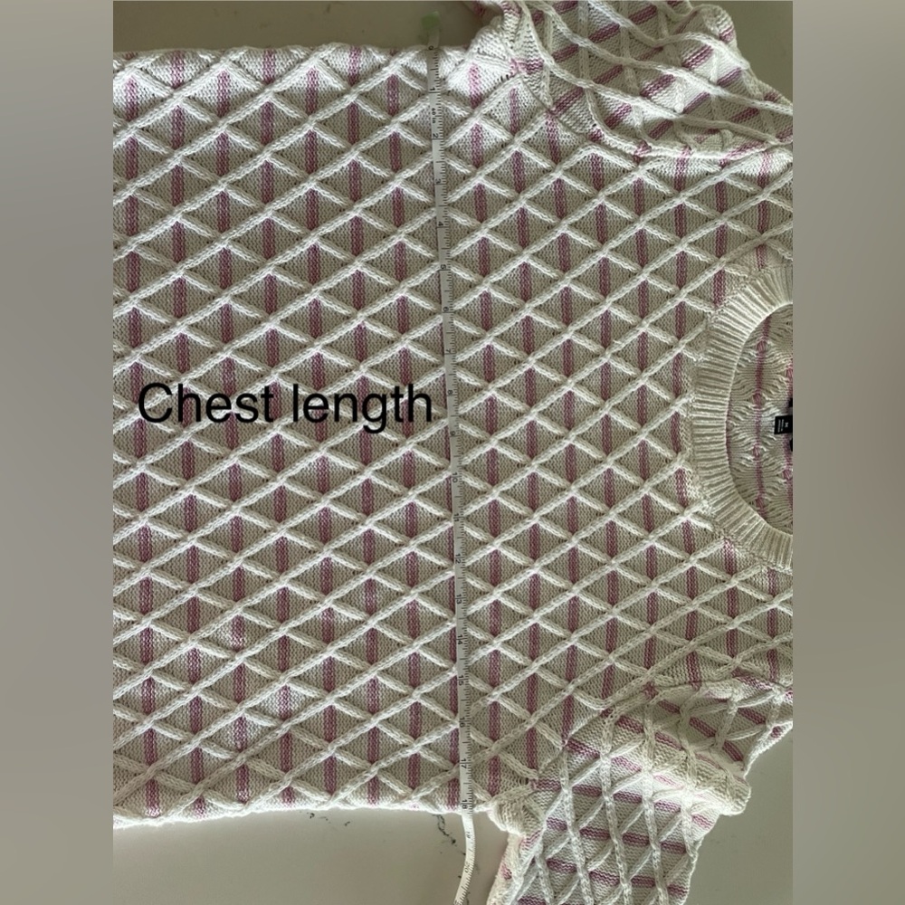 Talbot's White & Pink Spring Sweater 🩷 - Picture 6 of 8